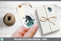 GorgeousFarm Teal Drips Stickers design.