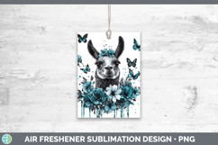 GorgeousFarm Teal Drips Air Freshener design.