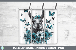 GorgeousFarm Teal Drips Tumbler design.