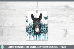GorgeousFarm Teal Drips Air Freshener design.