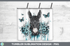 GorgeousFarm Teal Drips Tumbler design.