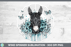 GorgeousFarm Teal Drips Wind Spinner design.