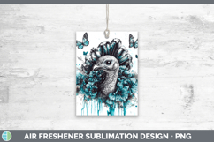 GorgeousFarm Teal Drips Air Freshener design.