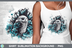 GorgeousFarm Teal Drips Shirt design.