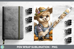 GorgeousFarm Thanksgiving Overalls Pen Wrap design.