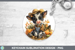 GorgeousFarm Thanksgiving Overalls Keychain design.
