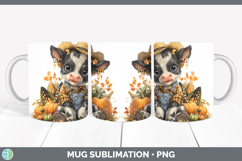 GorgeousFarm Thanksgiving Overalls Mug Wrap design.