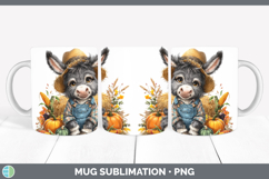 GorgeousFarm Thanksgiving Overalls Mug Wrap design.