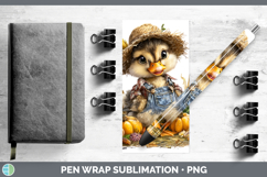GorgeousFarm Thanksgiving Overalls Pen Wrap design.
