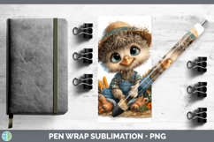 GorgeousFarm Thanksgiving Overalls Pen Wrap design.