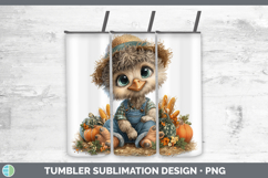 GorgeousFarm Thanksgiving Overalls Tumbler design.