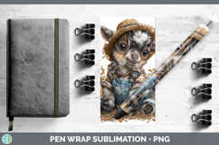 GorgeousFarm Thanksgiving Overalls Pen Wrap design.