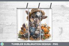 GorgeousFarm Thanksgiving Overalls Tumbler design.