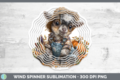 GorgeousFarm Thanksgiving Overalls Wind Spinner design.