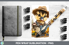 GorgeousFarm Thanksgiving Overalls Pen Wrap design.