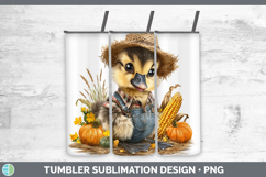 GorgeousFarm Thanksgiving Overalls Tumbler design.