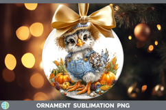 GorgeousFarm Thanksgiving Overalls Ornament design.