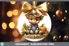 GorgeousFarm Thanksgiving Overalls Ornament design.
