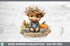 GorgeousFarm Thanksgiving Overalls Wind Spinner design.