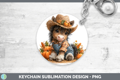 GorgeousFarm Thanksgiving Overalls Keychain design.