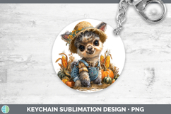 GorgeousFarm Thanksgiving Overalls Keychain design.