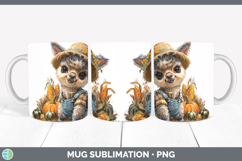 GorgeousFarm Thanksgiving Overalls Mug Wrap design.