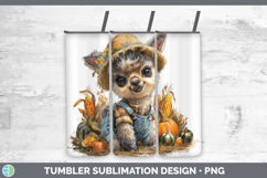 GorgeousFarm Thanksgiving Overalls Tumbler design.