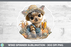 GorgeousFarm Thanksgiving Overalls Wind Spinner design.