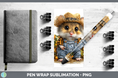 GorgeousFarm Thanksgiving Overalls Pen Wrap design.