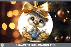 GorgeousFarm Thanksgiving Overalls Ornament design.