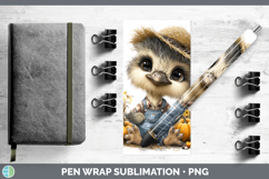 GorgeousFarm Thanksgiving Overalls Pen Wrap design.