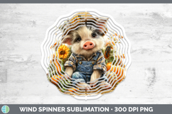 GorgeousFarm Thanksgiving Overalls Wind Spinner design.