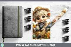 GorgeousFarm Thanksgiving Overalls Pen Wrap design.