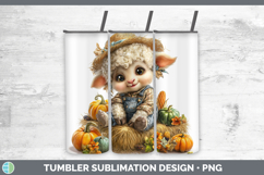 GorgeousFarm Thanksgiving Overalls Tumbler design.