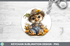 GorgeousFarm Thanksgiving Overalls Keychain design.