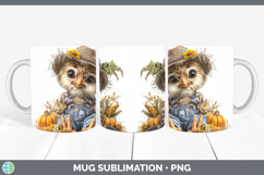 GorgeousFarm Thanksgiving Overalls Mug Wrap design.