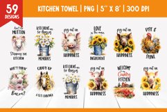 Farmhouse Funny Kitchen Towel Sublimation Design PNG Bundle Product Image 3