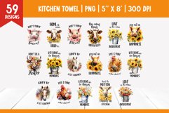 Farmhouse Funny Kitchen Towel Sublimation Design PNG Bundle Product Image 5