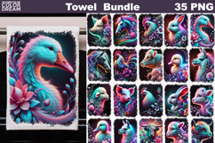 Farm Animal Towel Bundle | Colorful Kitchen PNG Product Image 1