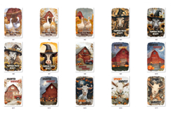 Halloween Kitchen Towel Bundle, Farm Animals Sublimations Product Image 2