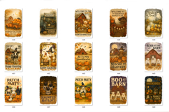 Halloween Kitchen Towel Bundle, Farm Animals Sublimations Product Image 5