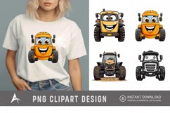 Watercolor Farm Tractor Watercolor Clipart Product Image 1