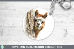GorgeousFarm Tree Peek Keychain design.