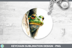 GorgeousFarm Tree Peek Keychain design.