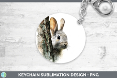 GorgeousFarm Tree Peek Keychain design.