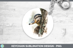 GorgeousFarm Tree Peek Keychain design.