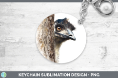 GorgeousFarm Tree Peek Keychain design.
