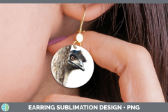 GorgeousFarm Tree Peek Round Earrings design.