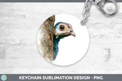 GorgeousFarm Tree Peek Keychain design.