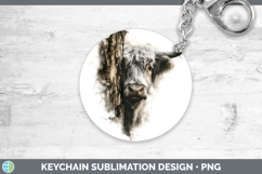 GorgeousFarm Tree Peek Keychain design.